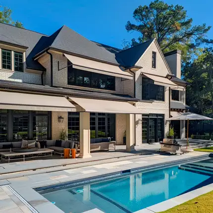 Custom retractable shade solutions for residential patios and outdoor living spaces