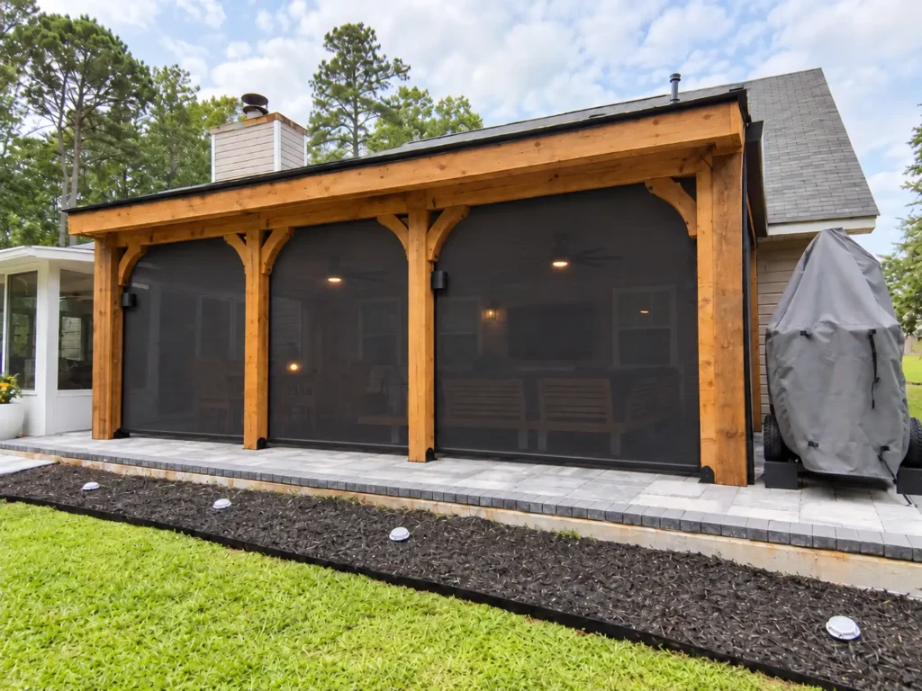 Motorized Retractable Screen for Patio enclosure
