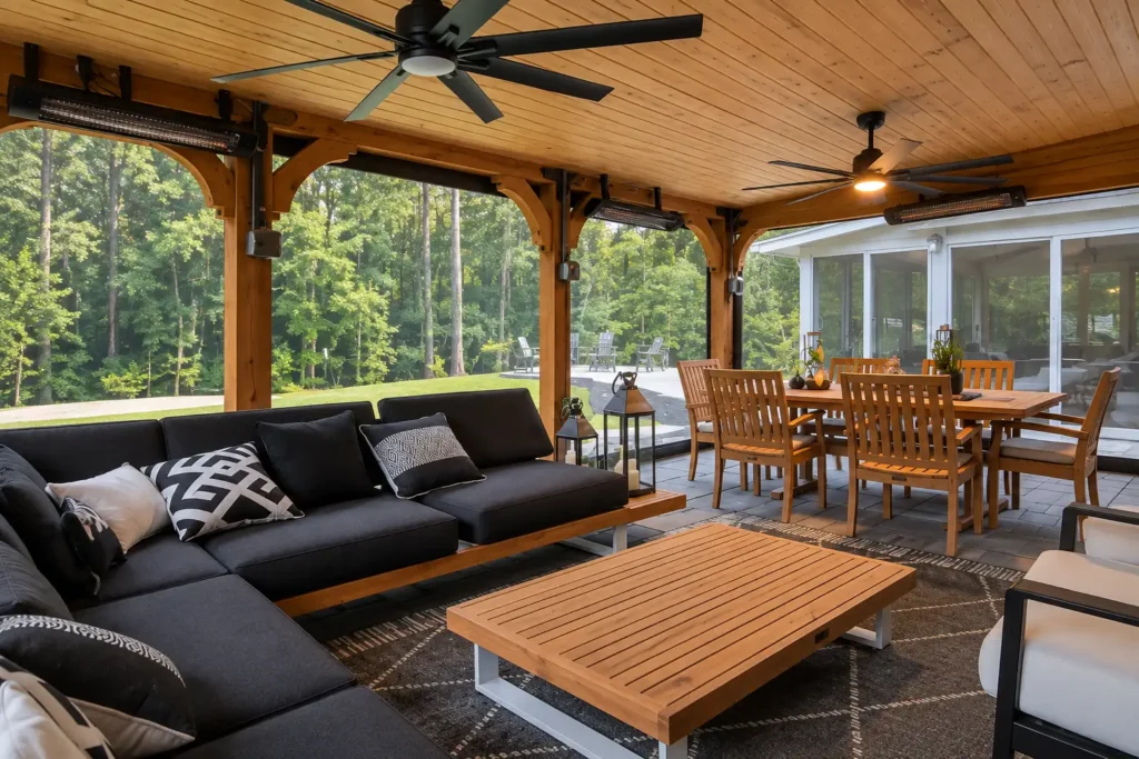 Motorized Retractable Screen for Patio enclosure
